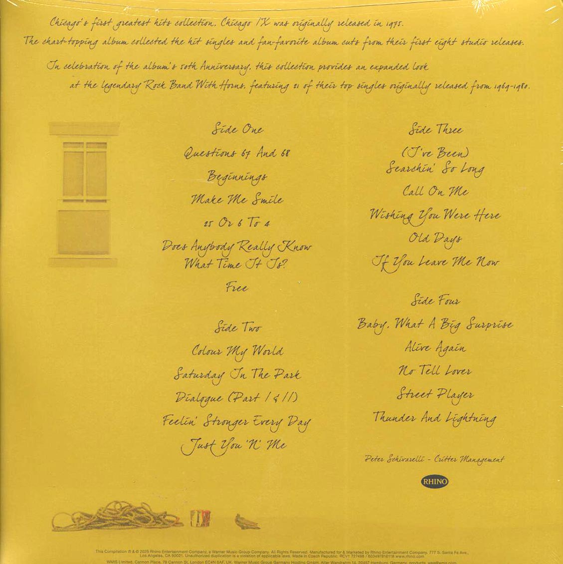Chicago - Chicago IX 50th Anniversary Expanded Greatest Hits [2025 Reissue] [New Double Vinyl Record LP]