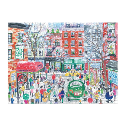 Christmas in Greenwich Village 1000 Piece Jigsaw Puzzle Galison