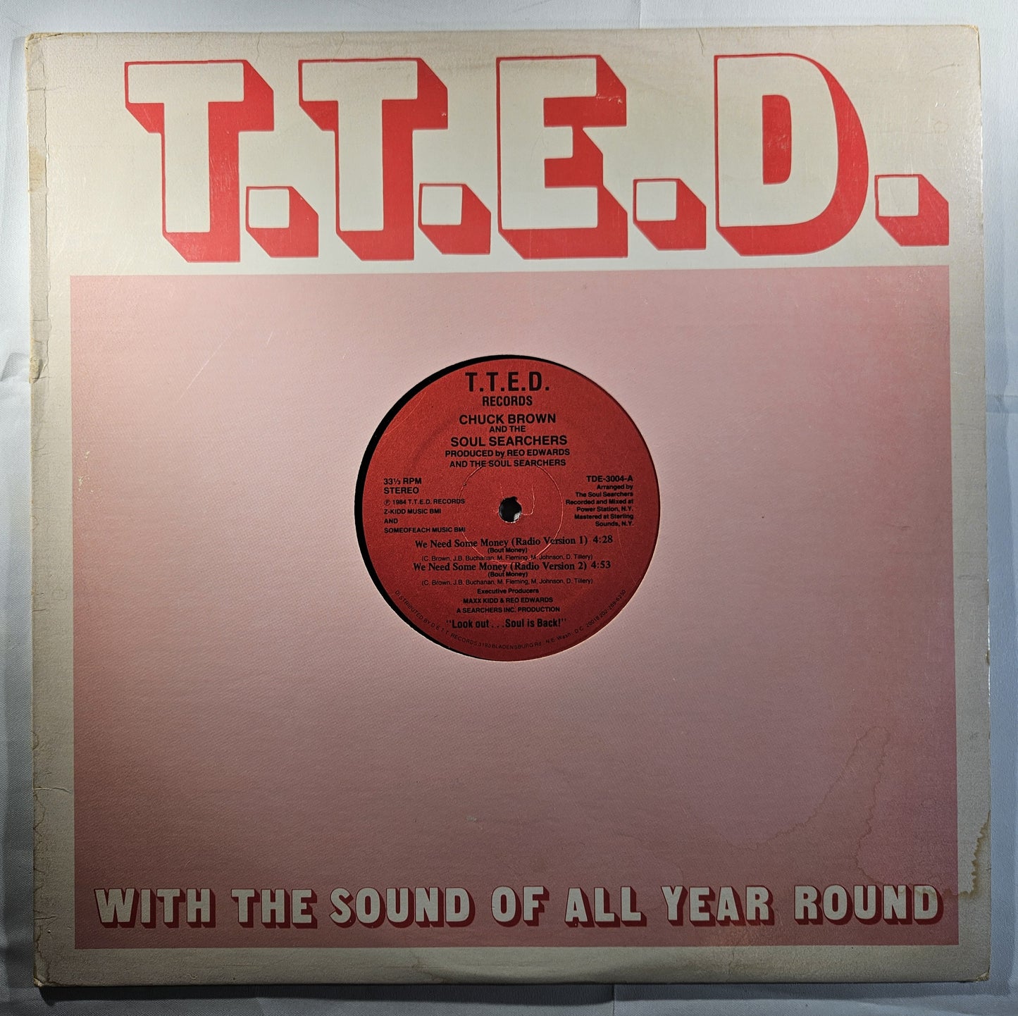 Chuck Brown and The Soul Searchers - We Need Some Money [1984 Used Vinyl Record 12" Single]