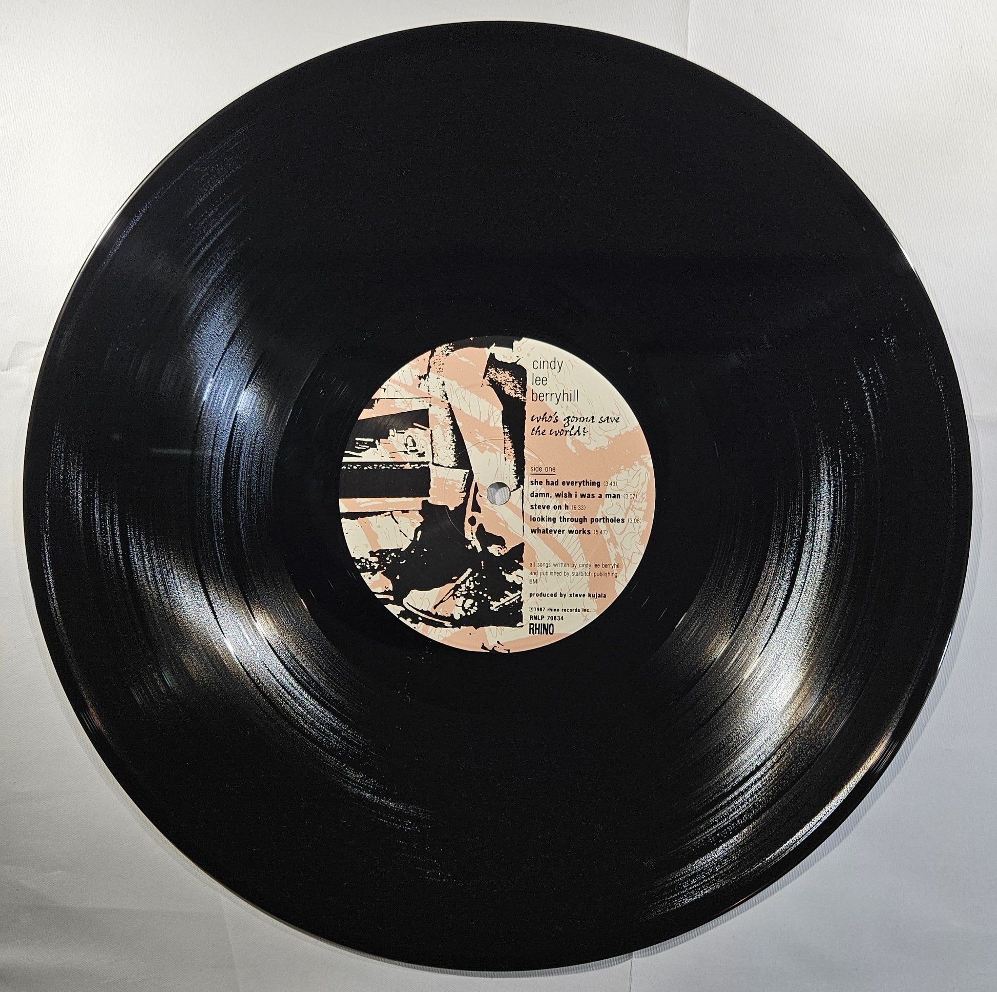Cindy Lee Berryhill - Who's Gonna Save the World? [1987 Allied Pressing] [Used Vinyl Record LP]