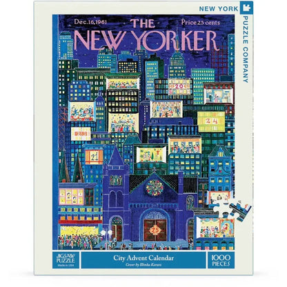 City Advent Calendar 1000 Piece Jigsaw Puzzle NYPC
