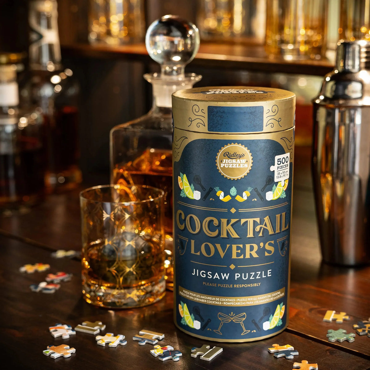 Cocktail Lover's 500 Piece Jigsaw Puzzle Ridley