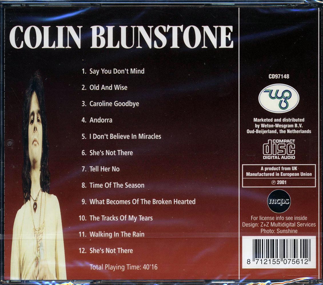 Colin Blunstone - Colin Blunstone [2001 Compilation] [New CD]