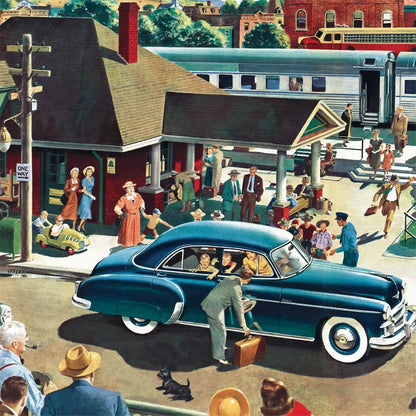 Coming & Going Chevrolet 500 Piece Jigsaw Puzzle NYPC