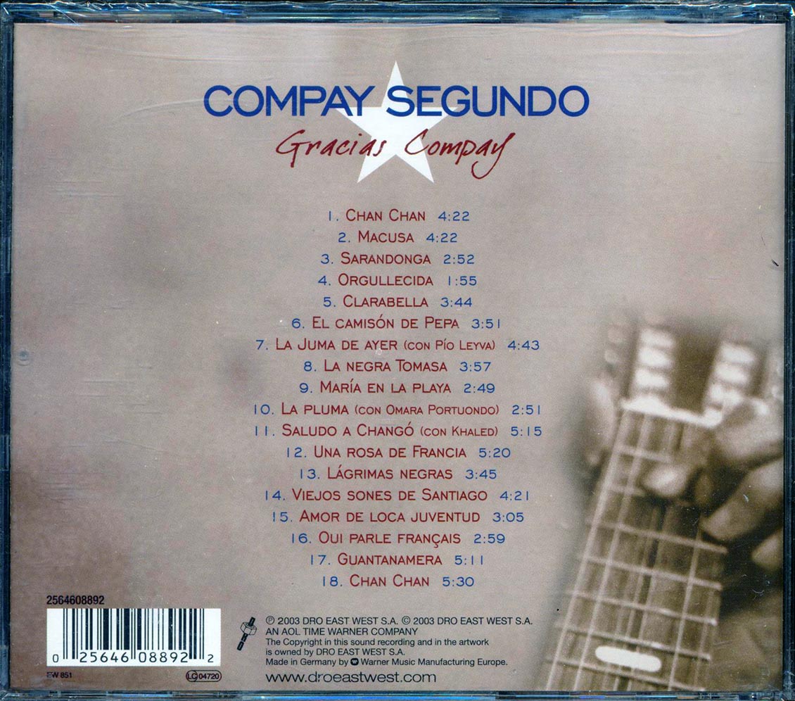 Compay Segundo - Gracias Compay: The Definitive Collection [2003 New CD]
