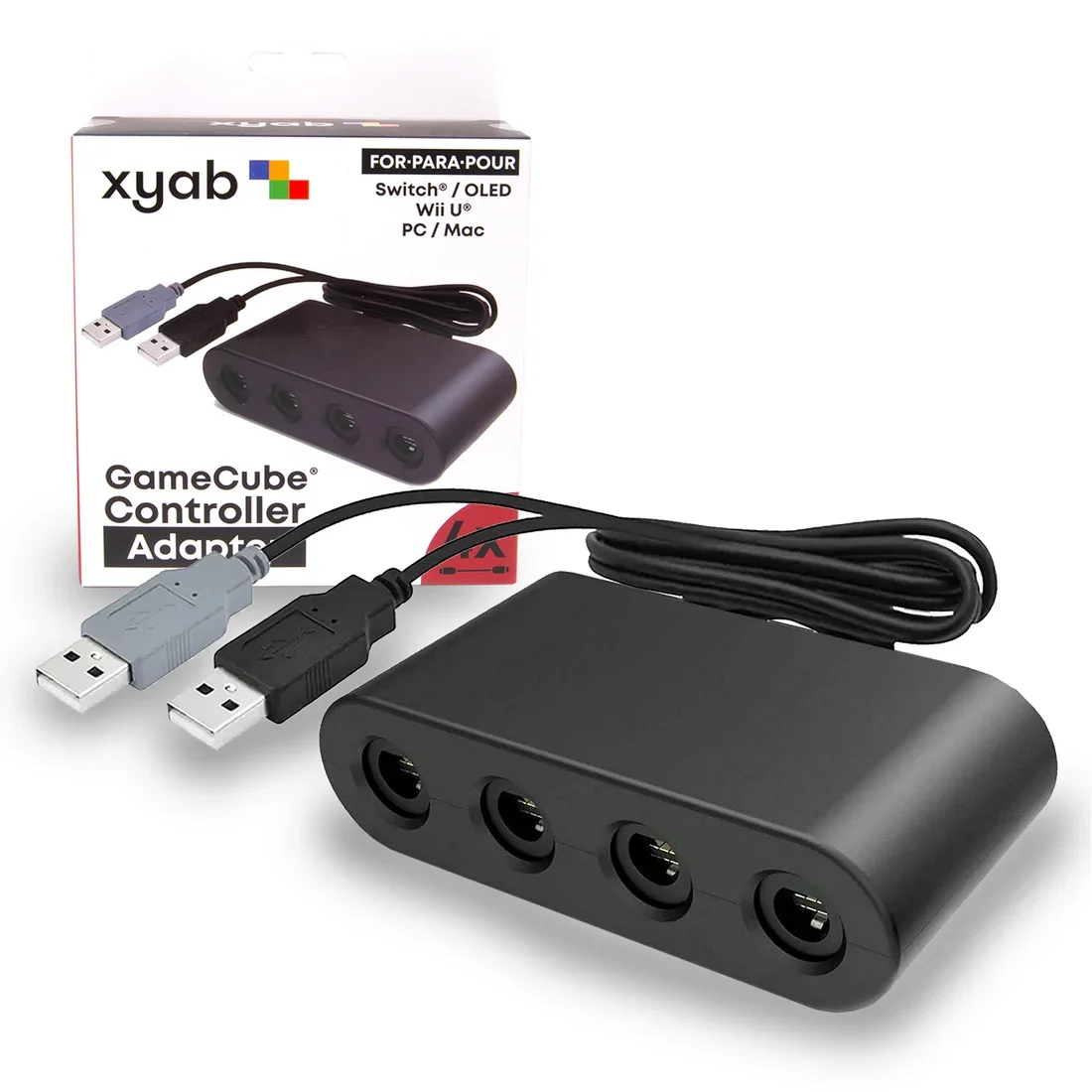 4 Port Controller Adapter for Nintendo GameCube® | Wii U® | Switch® | PC