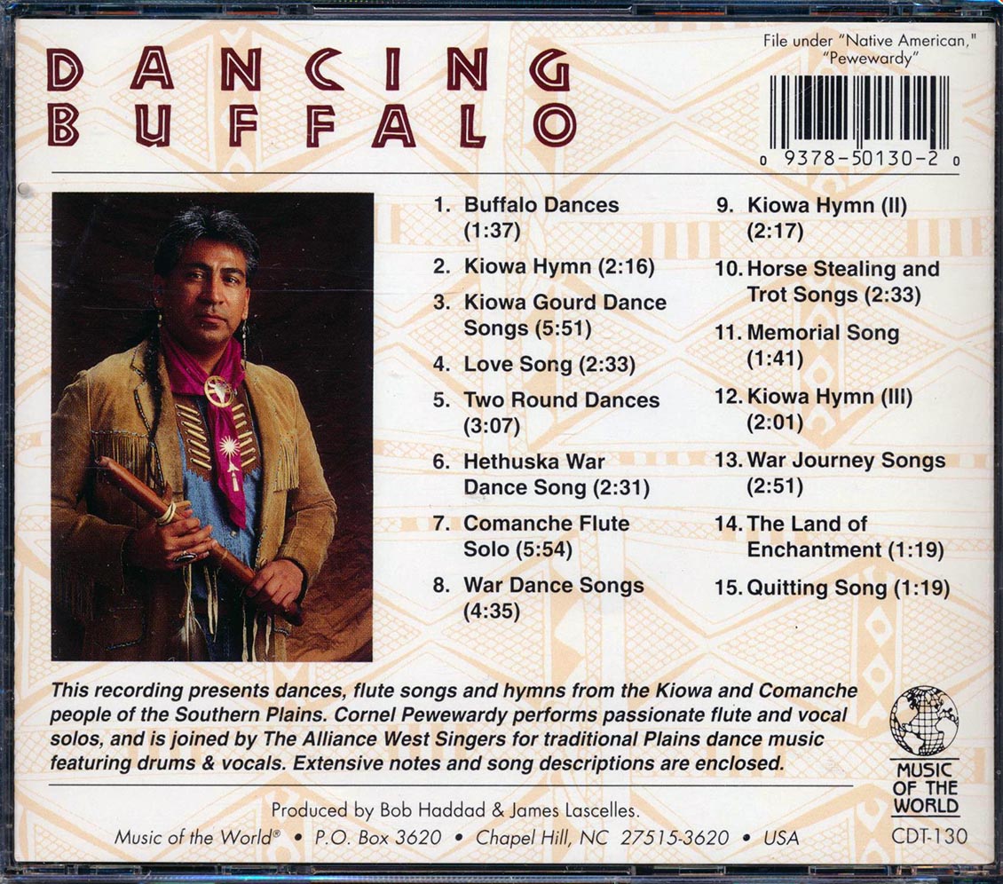 Cornel Pewewardy & The Alliance West Singers - Dancing Buffalo [1994 New CD]