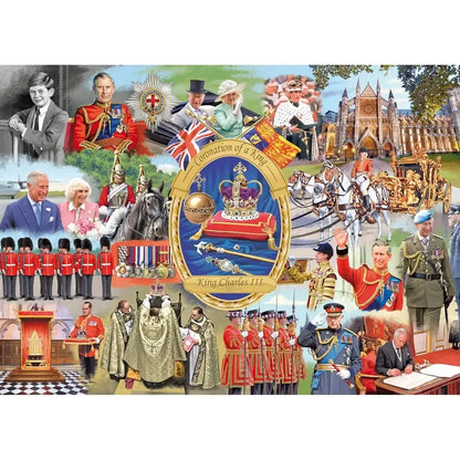 Coronation of a King "Charles II" 1000 Piece Jigsaw Puzzle Gibsons