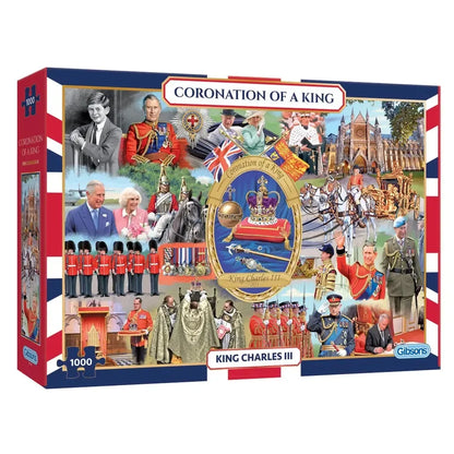 Coronation of a King "Charles II" 1000 Piece Jigsaw Puzzle Gibsons
