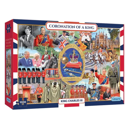 Coronation of a King "Charles II" 1000 Piece Jigsaw Puzzle Gibsons