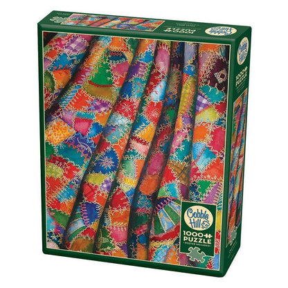 Crazy Quilt 1000 Piece Jigsaw Puzzle Cobble Hill