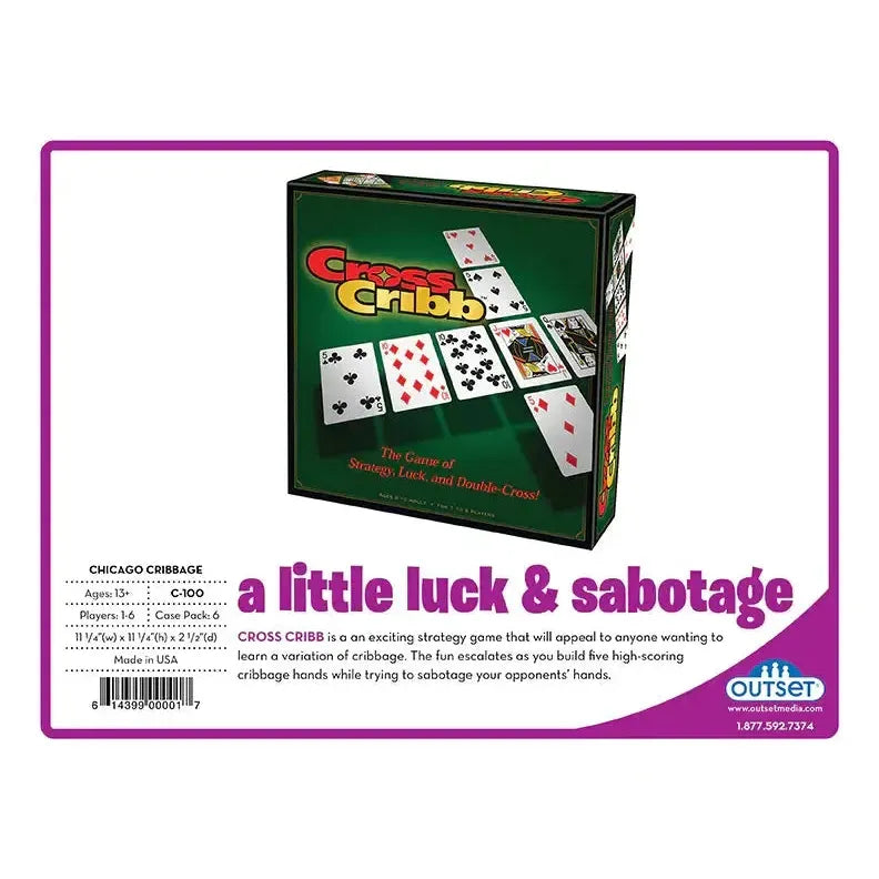 Cross Cribb - Strategy Cribbage Variation Card Game - Outset