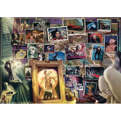 Cruella De Vil "Disney Villainous" 1000 Piece Jigsaw Puzzle Ravensburger