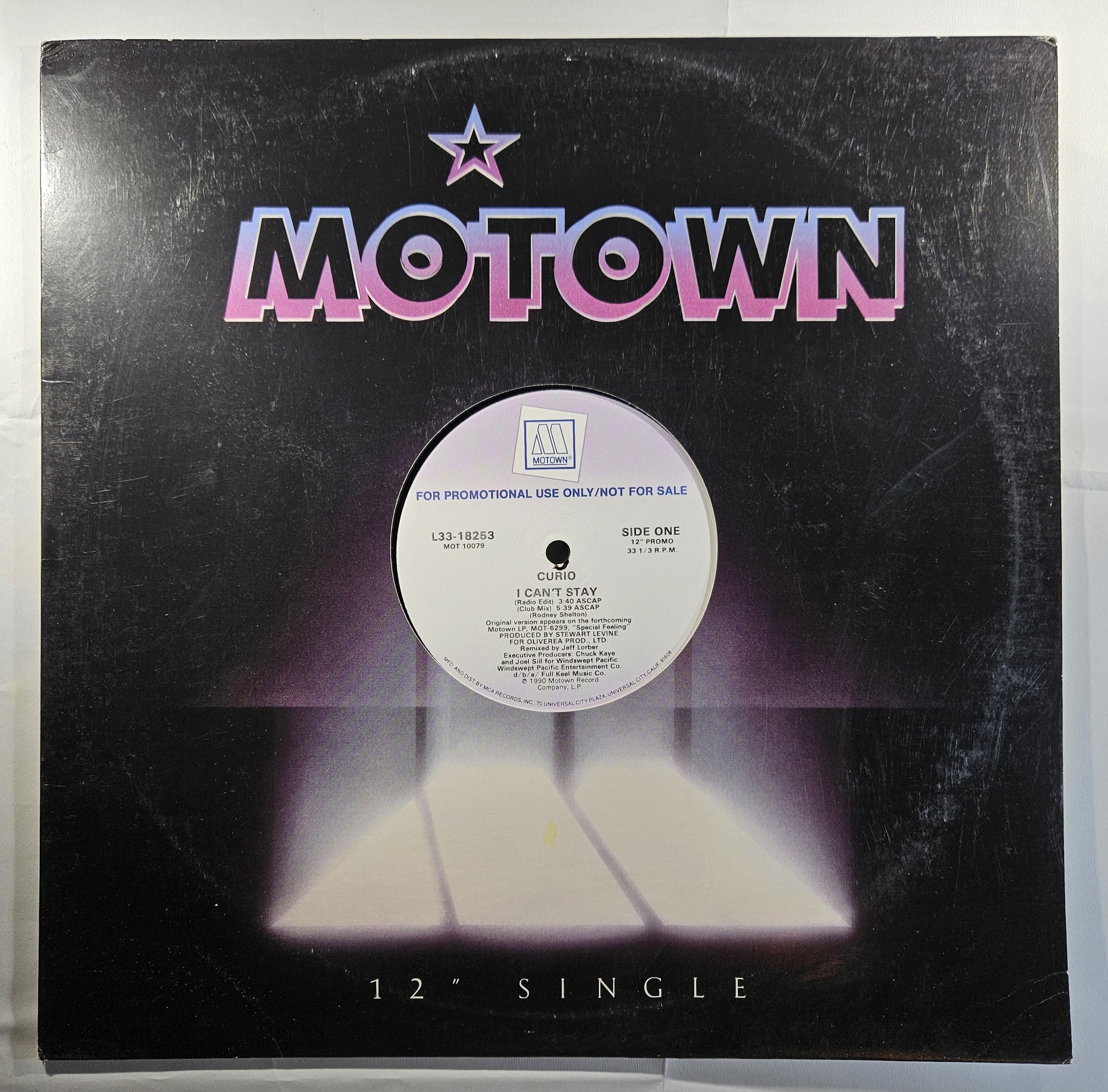 Curio - I Can't Stay [1990 Promo] [Used Vinyl Record 12" Single]