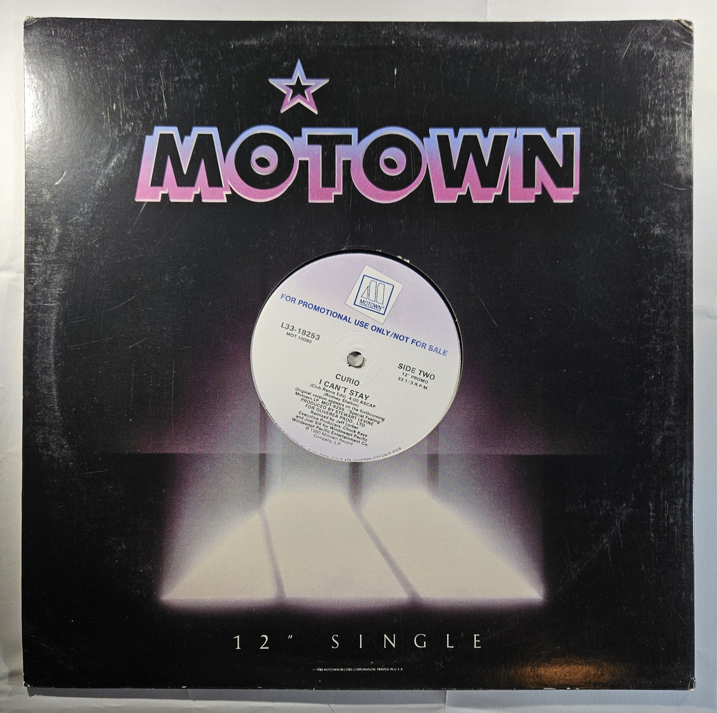 Curio - I Can't Stay [1990 Promo] [Used Vinyl Record 12" Single]