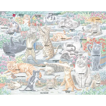 Cute Cats 45 Piece Tray Jigsaw Puzzle Larsen