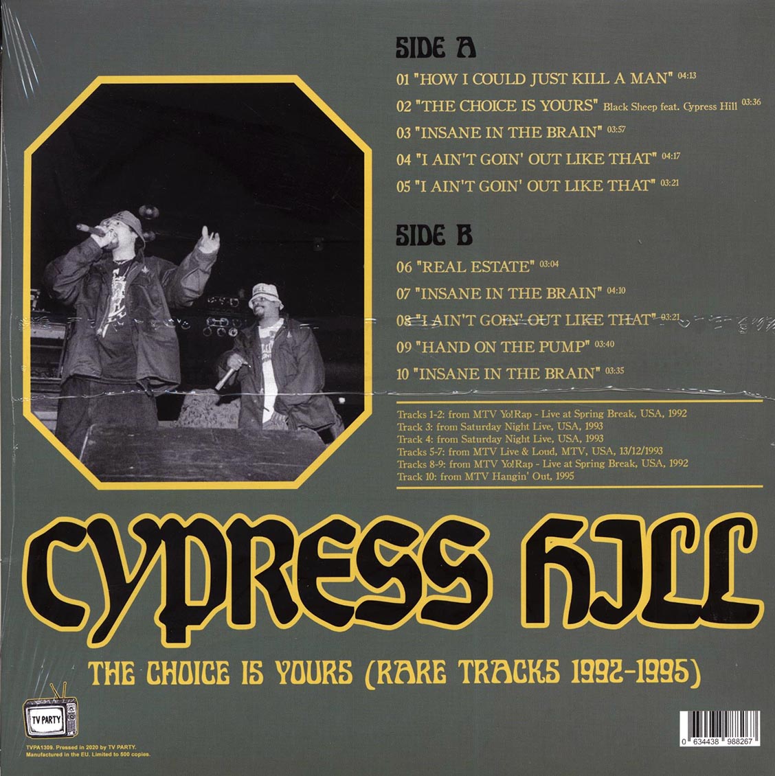 Cypress Hill - The Choice Is Yours (Rare Tracks 1992-1995) [2020 Unofficial] [New Vinyl Record LP]