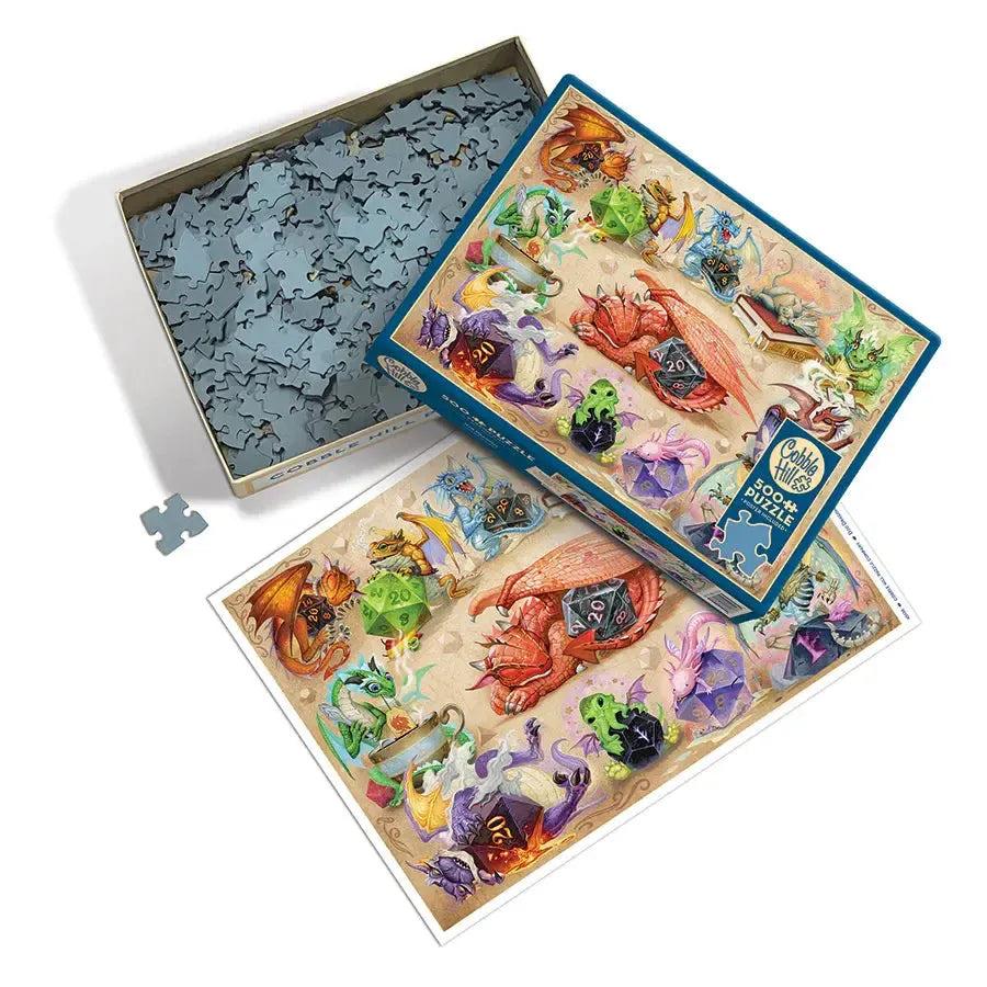 D20 Dragons 500 Piece Jigsaw Puzzle Cobble Hill