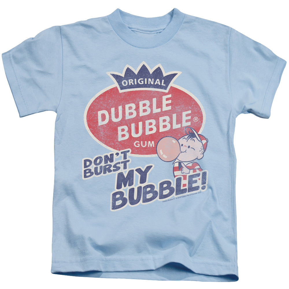 Dubble Bubble Burst Bubble Juvenile Kids Youth T Shirt Light Blue (5 6) Officially Licensed
