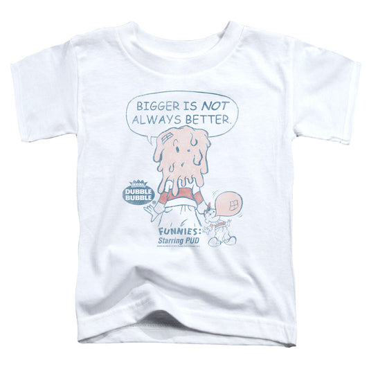 Dubble Bubble Bigger Toddler Kids Youth T Shirt White Officially Licensed