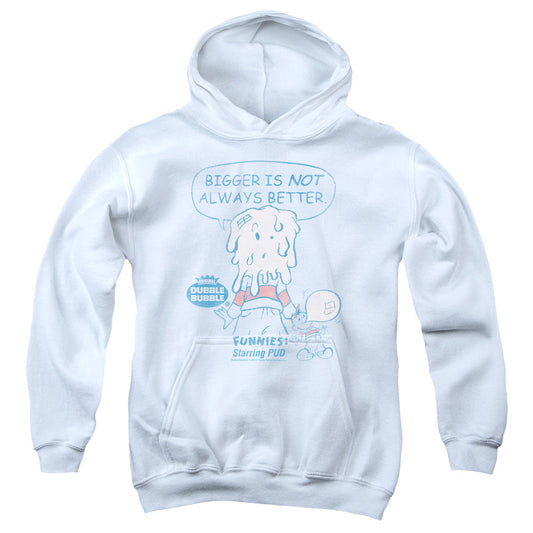 Dubble Bubble Bigger Kids Youth Hoodie White Officially Licensed