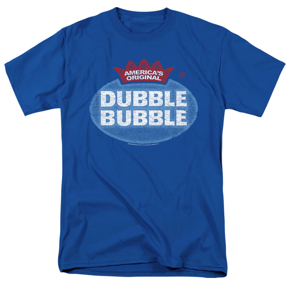 Dubble Bubble Vintage Logo Mens T Shirt Royal Blue Officially Licensed