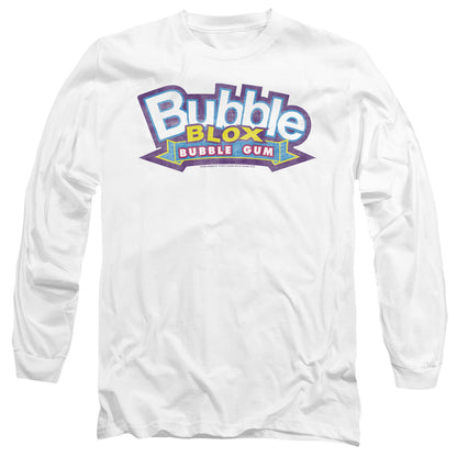 Dubble Bubble Bubble Blox Mens Long Sleeve Shirt White Officially Licensed Officially Licensed