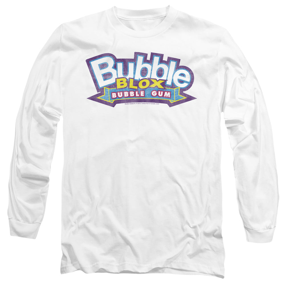 Dubble Bubble Bubble Blox Mens Long Sleeve Shirt White Officially Licensed Officially Licensed
