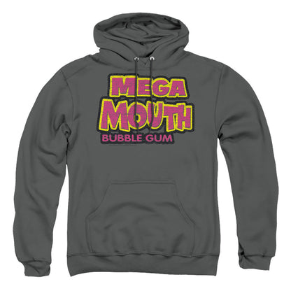 Dubble Bubble Mega Mouth Mens Hoodie Charcoal Officially Licensed