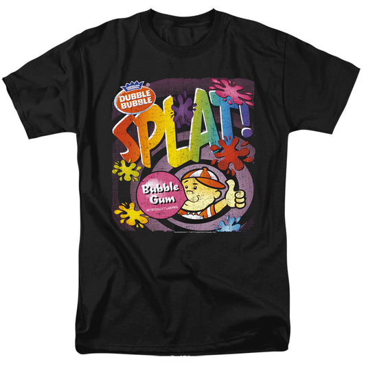 Dubble Bubble Splat Gum Mens T Shirt Black Officially Licensed