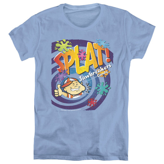 Dubble Bubble Splat Jawbreakers Womens T Shirt Carolina Blue Officially Licensed