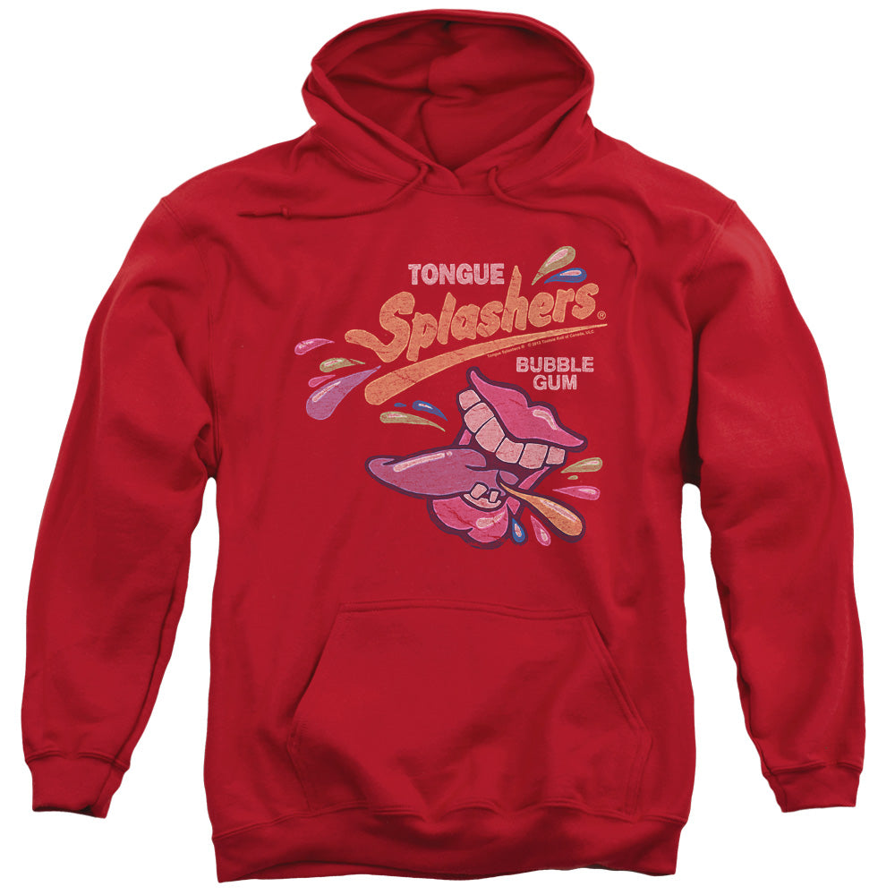 Dubble Bubble Distress Logo Mens Hoodie Red Officially Licensed