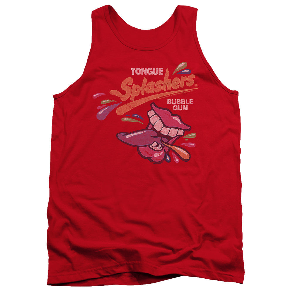 Dubble Bubble Distress Logo Mens Tank Top Shirt Red Officially Licensed