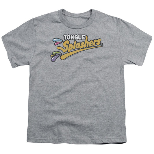 Dubble Bubble Tongue Splashers Logo Kids Youth T Shirt Athletic Heather Officially Licensed
