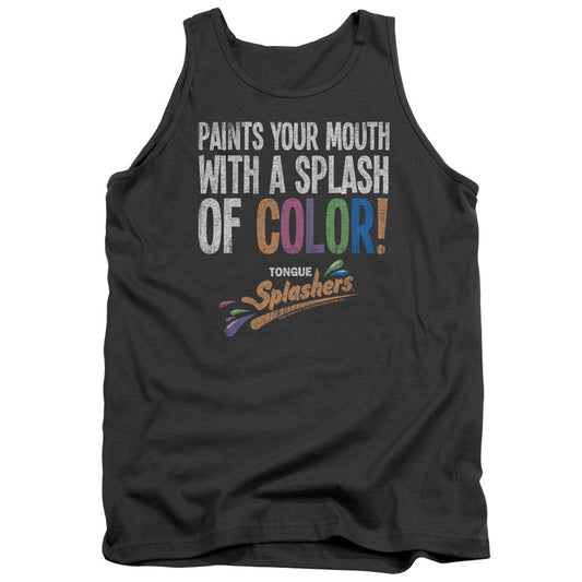 Dubble Bubble Paints Your Mouth Mens Tank Top Shirt Charcoal Officially Licensed