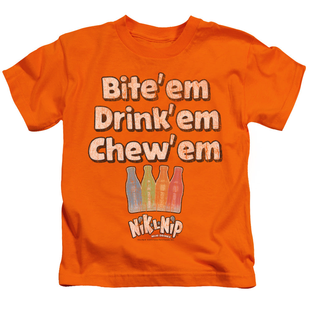 Dubble Bubble Bite Drink Chew Juvenile Kids Youth T Shirt Orange (5 6) Officially Licensed