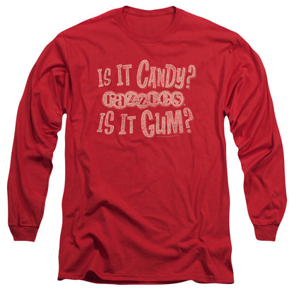 Razzles What Is This Mens Long Sleeve Shirt Red Officially Licensed