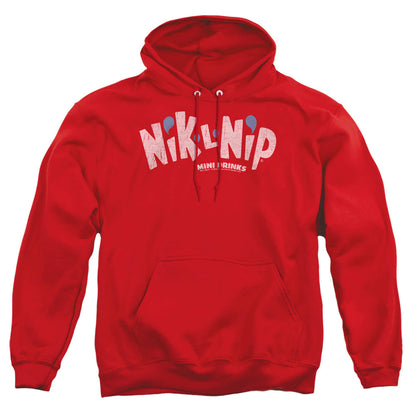 Dubble Bubble Distressed Logo Mens Hoodie Red Officially Licensed