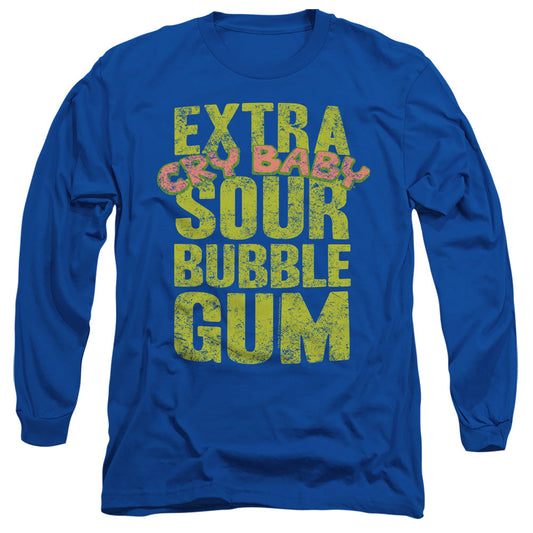 Dubble Bubble Extra Sour Mens Long Sleeve Shirt Royal Blue Officially Licensed