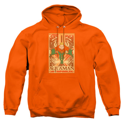 Dc Aquaman Mens Hoodie Orange Officially Licensed