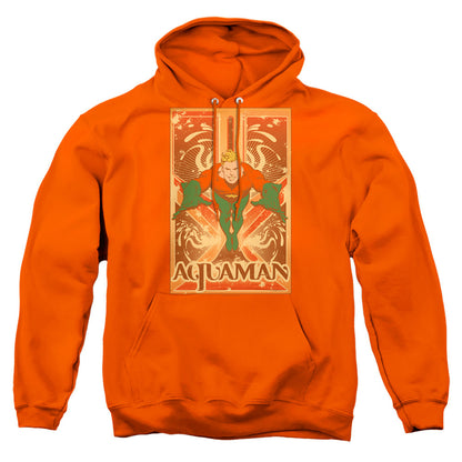 Dc Aquaman Mens Hoodie Orange Officially Licensed