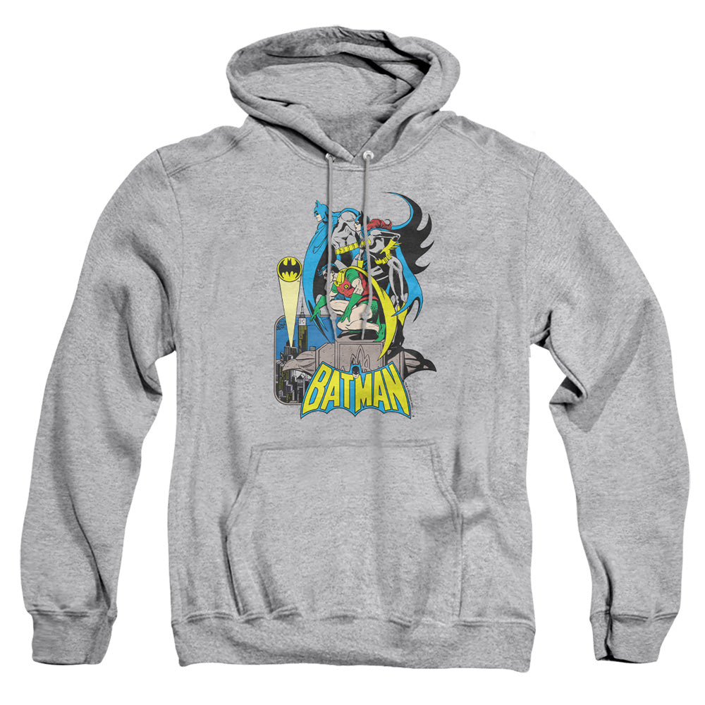 Dc Batman Heroic Trio Mens Hoodie Athletic Heather Officially Licensed