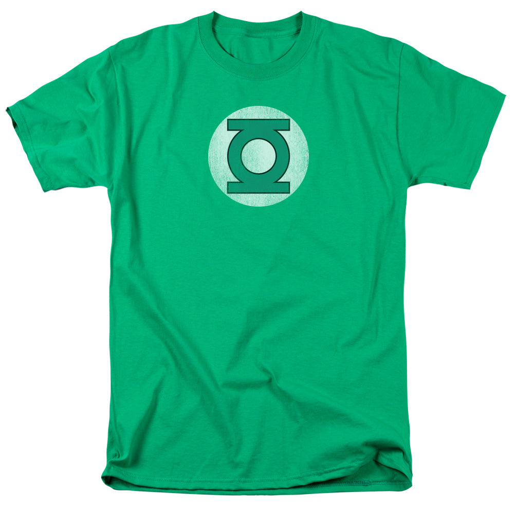 Dc Green Lantern Green Lantern Logo Distressed Mens T Shirt Kelly Green Officially Licensed