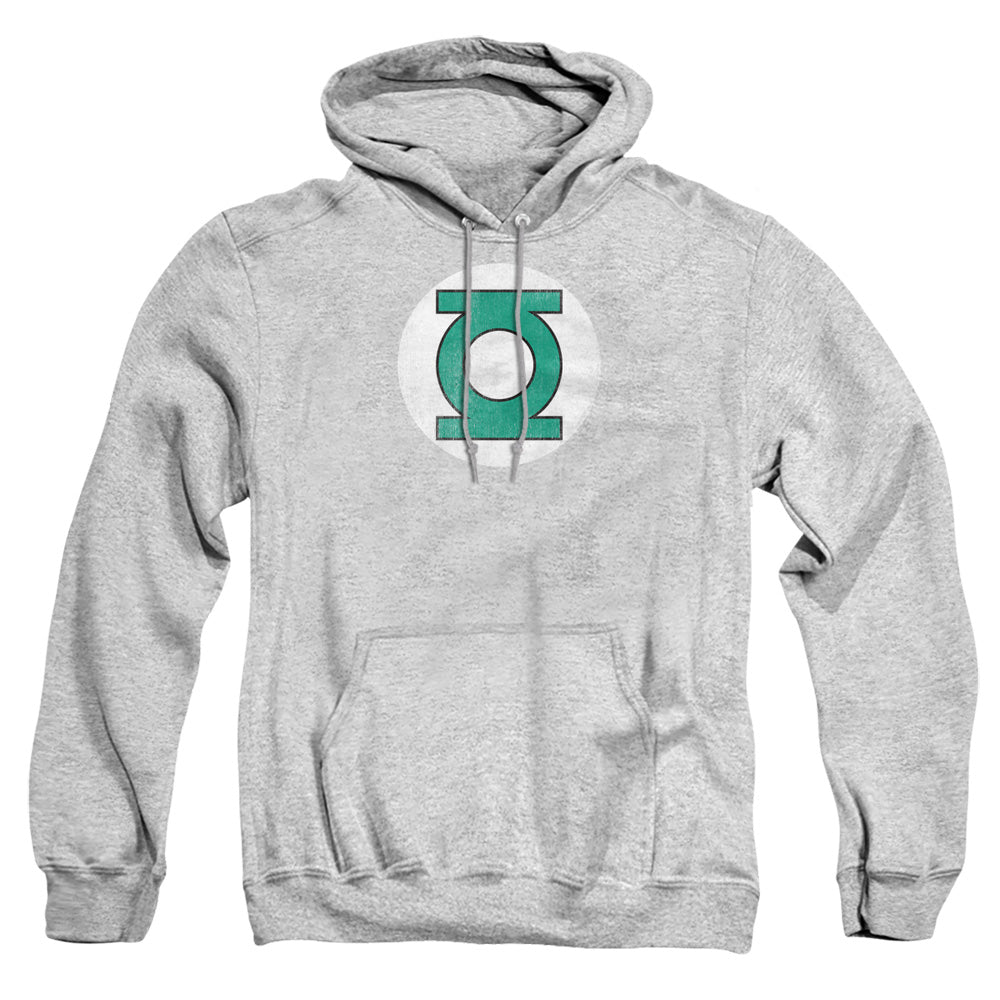 Dc Gl Logo Distressed Mens Hoodie Athletic Heather Officially Licensed
