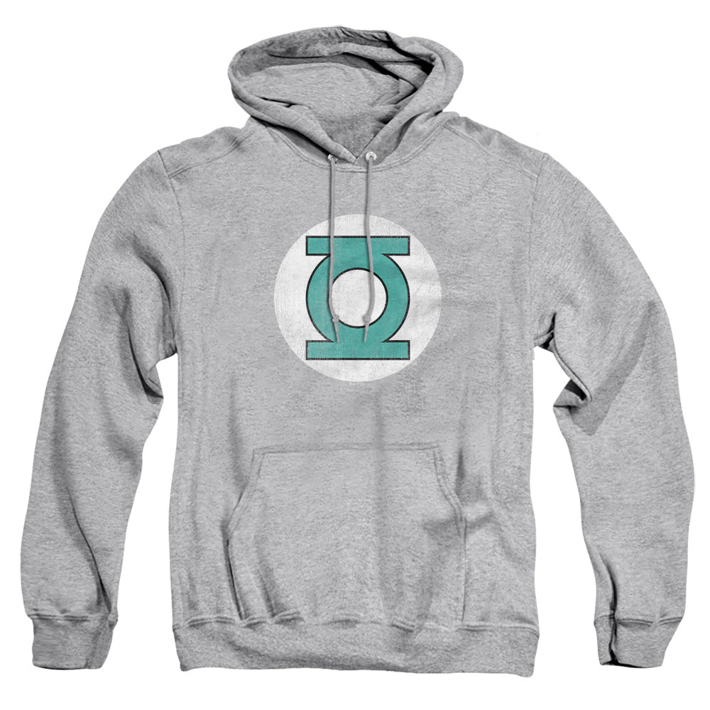 Dc Gl Logo Distressed Mens Hoodie Athletic Heather Officially Licensed