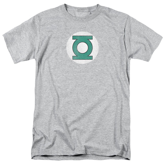Dc Gl Logo Distressed Mens T Shirt Athletic Heather Officially Licensed
