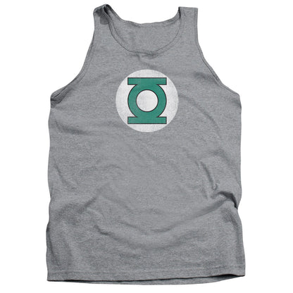 Dc Gl Logo Distressed Mens Tank Top Shirt Athletic Heather Officially Licensed