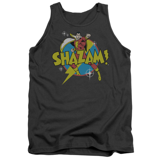 DC Comics Power Bolt Mens Tank Top Shirt Charcoal Officially Licensed