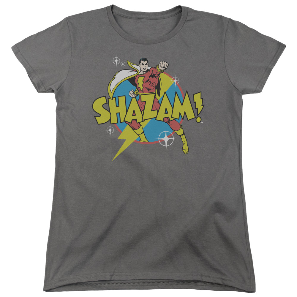 DC Comics Power Bolt Womens T Shirt Charcoal Officially Licensed