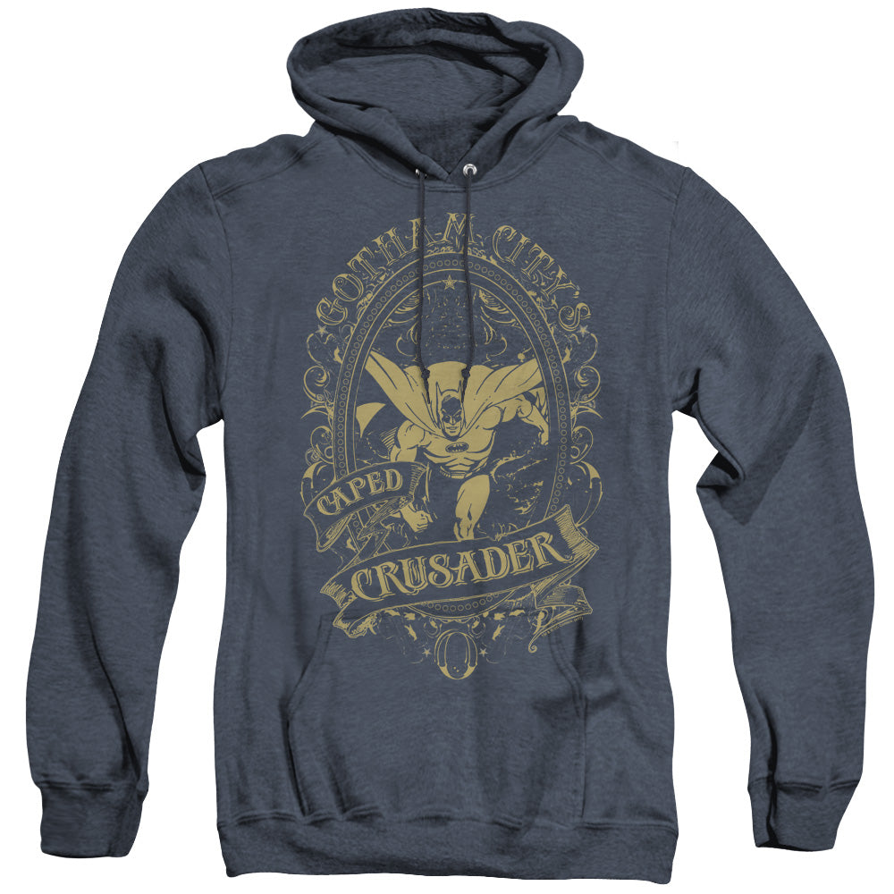 DC Comics Gotham Crusader Heather Mens Hoodie Navy Blue Officially Licensed